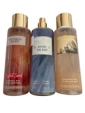 Victoria’s Secret Crystal Sand, Before The Rain, and Oasis Blooms